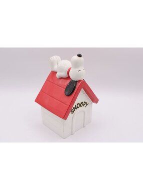 Snoopy Coin Bank Doghouse Vintage 1970 United Feature Synd New Stopper Japan